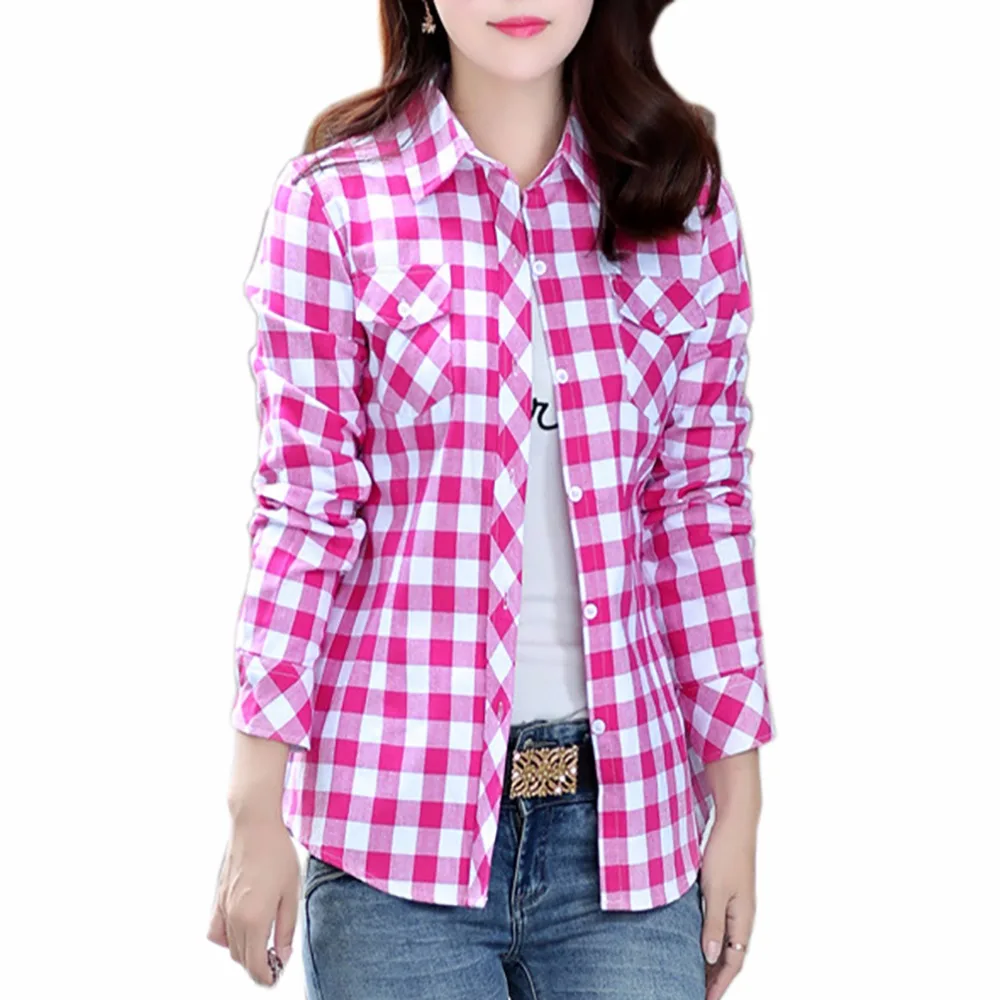 2018 Women Blouses Shirts Plaid Cotton Shirt Casual Street wear Women Large Size Ladies Tops Clothing Blouse Outerwear funny
2018 Women Blouses Shirts Plaid Cotton Shirt Casual Street wear Women Large Size Ladies Tops Clothing Blouse Outerwear funny