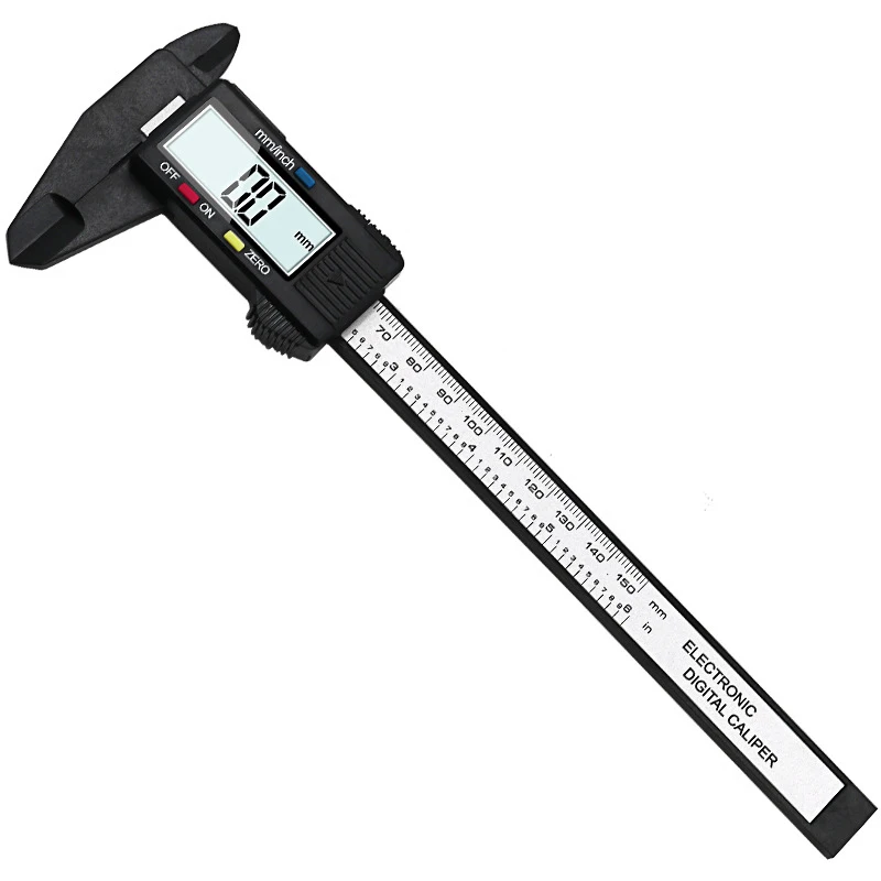 150mm 6 inch LCD Digital Electronic Carbon Fiber Vernier Caliper Gauge Micrometer Measuring Tool
150mm 6 inch LCD Digital Electronic Carbon Fiber Vernier Caliper Gauge Micrometer Measuring Tool