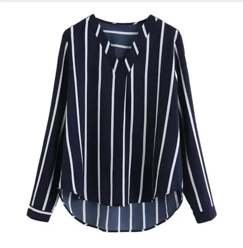 Women Blouses 2018 Polka Striped Print Long Sleeve V-Neck Women Shirts Ladies Blouses Tunique Femme Female Blusas
Women Blouses 2018 Polka Striped Print Long Sleeve V-Neck Women Shirts Ladies Blouses Tunique Femme Female Blusas