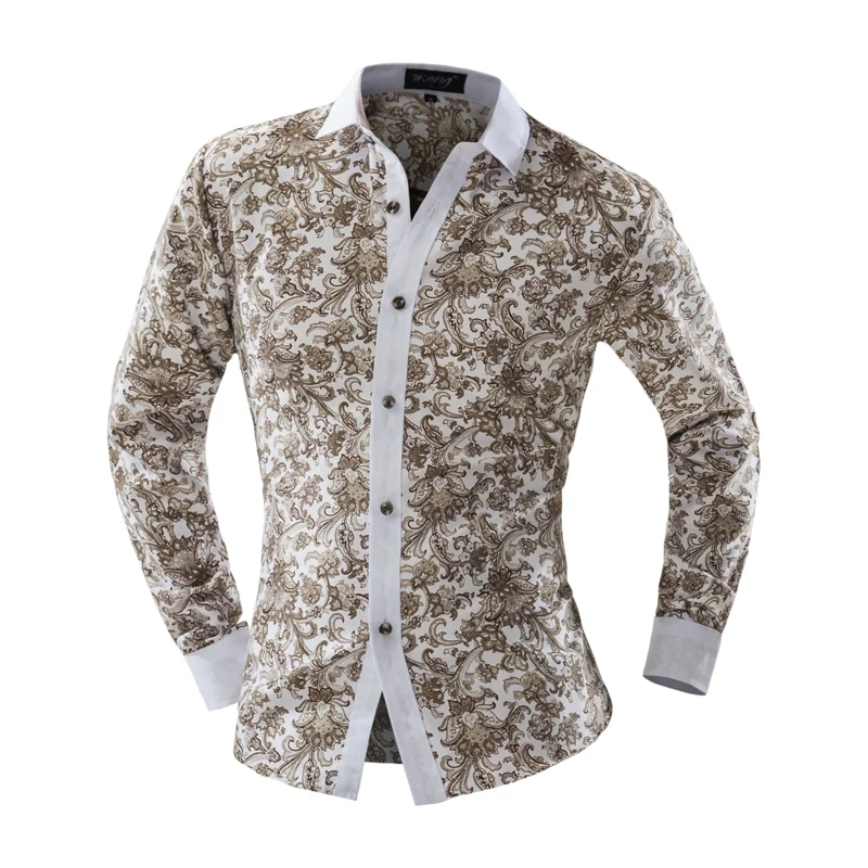2018 Summer New Mens Casual Shirts Fashion Long Sleeve Brand Printed Male Formal Business Floral Men Dress Shirt Size XXL YUJIE
2018 Summer New Mens Casual Shirts Fashion Long Sleeve Brand Printed Male Formal Business Floral Men Dress Shirt Size XXL YUJIE