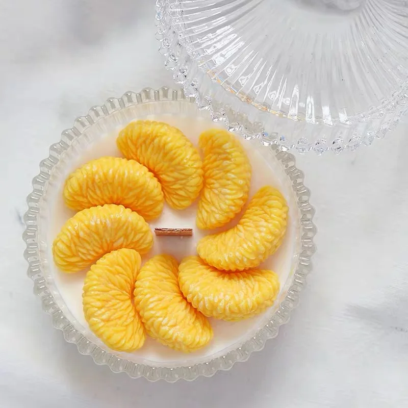 Simulation Orange slice shape Silicone mold Orange shape jelly Cake decoration Fruit scented candle Gypsum crafts Soap mold
Simulation Orange slice shape Silicone mold Orange shape jelly Cake decoration Fruit scented candle Gypsum crafts Soap mold