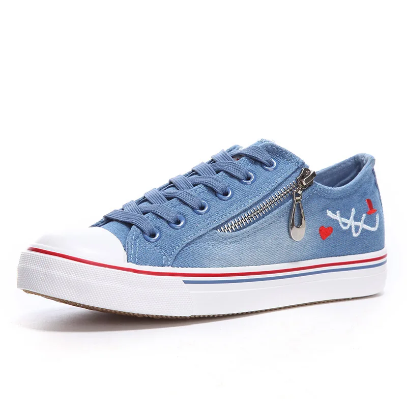 Women Fashion Sneakers Zipper Denim Canvas Shoes Autumn Casual Shoes Trainers Walking Skateboard Flats Tenis Chaussure Femmes
Women Fashion Sneakers Zipper Denim Canvas Shoes Autumn Casual Shoes Trainers Walking Skateboard Flats Tenis Chaussure Femmes