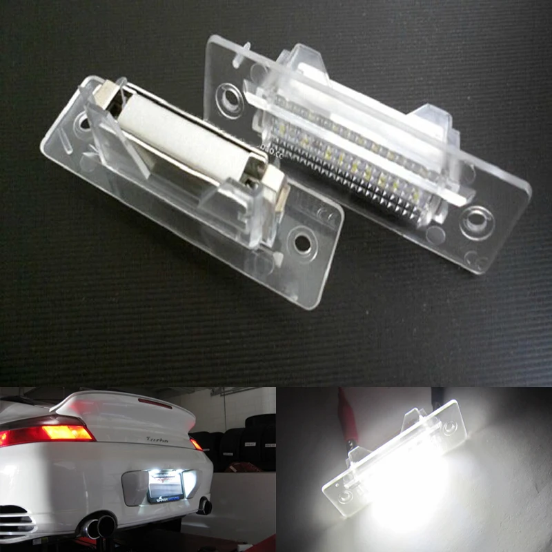 2Pcs LED License Plate Light OEM Replacement Kit for Porsche 993 996 986 911 Carrera turbo GT Boxster 968
2Pcs LED License Plate Light OEM Replacement Kit for Porsche 993 996 986 911 Carrera turbo GT Boxster 968