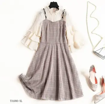 European style 2019 New arrivals summer Spring fashion women clothes temperament patchwork chiffon vintage dress T3109
European style 2019 New arrivals summer Spring fashion women clothes temperament patchwork chiffon vintage dress T3109