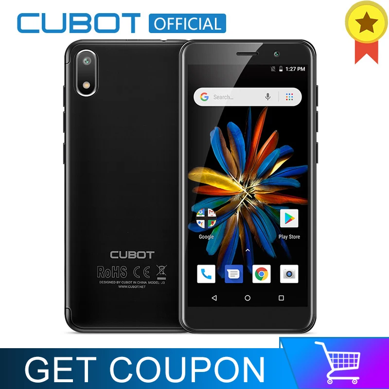 

Cubot J3 1GB 16GB 5.0 Inch 18:9 TN Display MT6580 Quad-Core Smartphone Dual Sim Android Go 5MP+8MP 2000mAh Face ID 3G Telefone