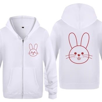 Cartoon Cute Rabbit Sweatshirts Men 2018 Mens Zipper Hooded Fleece Hoodies Cardigans
Cartoon Cute Rabbit Sweatshirts Men 2018 Mens Zipper Hooded Fleece Hoodies Cardigans