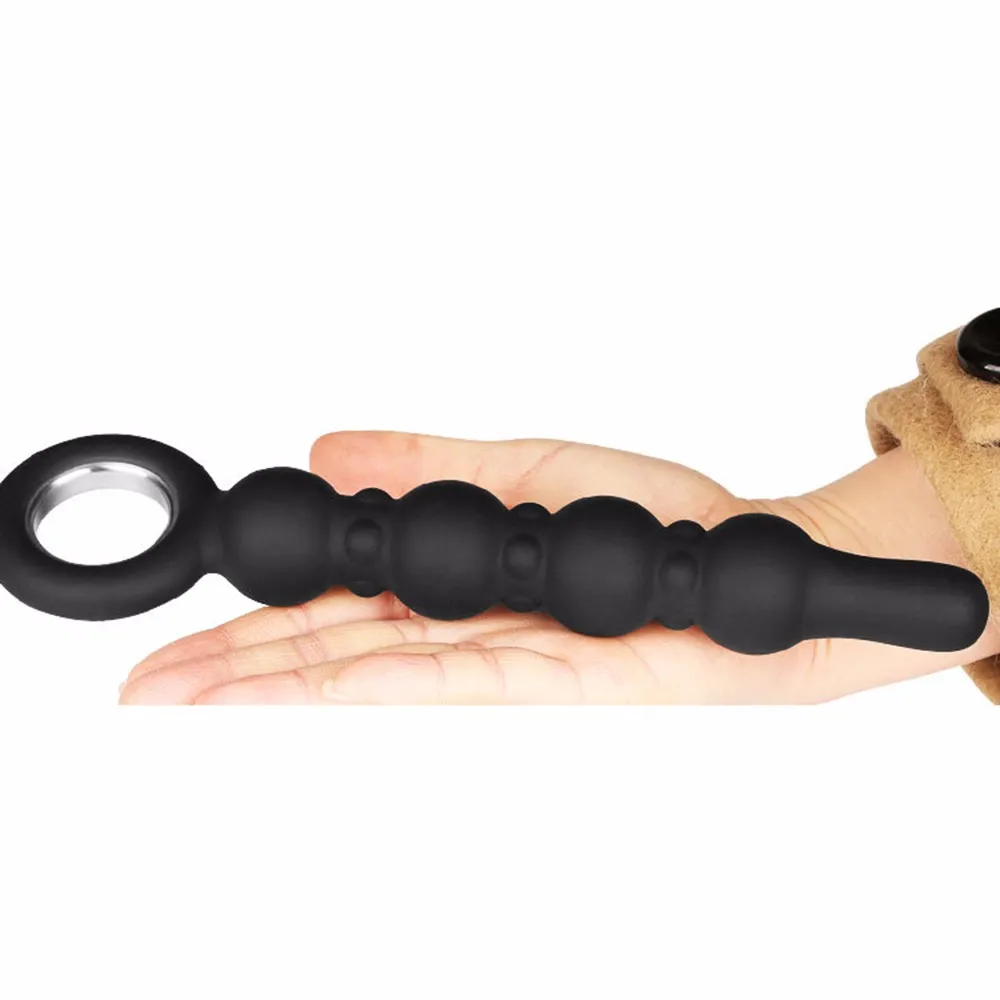 Silicone Anal Plug Black Butt Plug Erotic Toys Fetish Sex Anal Toy Long