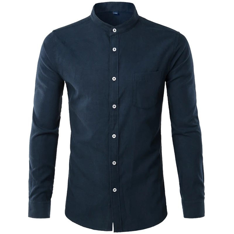 2018 Spring Oxford Shirts Men Casual Slim Fit Stand Collar Mens Dress Shirts Brand New Business Chemise Homme Navy Shirt Men
2018 Spring Oxford Shirts Men Casual Slim Fit Stand Collar Mens Dress Shirts Brand New Business Chemise Homme Navy Shirt Men