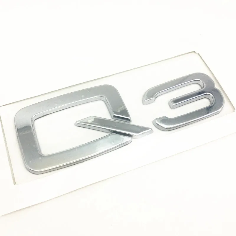 Black/Silver ABS Chrome Plating Q3 Car Styling Accessories Rear Bumper Trunk Letter English Alphabet Emblem Sticker Badge Decal
Black/Silver ABS Chrome Plating Q3 Car Styling Accessories Rear Bumper Trunk Letter English Alphabet Emblem Sticker Badge Decal