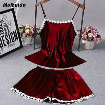 New Women's Satin Silk Sleepwear Pajamas Sets Ladies Summer Lace Floral Nightdress Lingerie Baby Doll Night Underwear Sets
New Women's Satin Silk Sleepwear Pajamas Sets Ladies Summer Lace Floral Nightdress Lingerie Baby Doll Night Underwear Sets