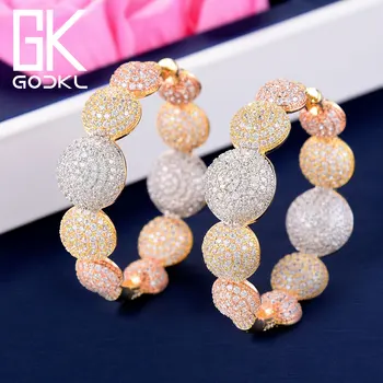 GODKI Luxury Bubble Ball Cubic Zirconia Statement Hoop Earrings For Women Wedding DUBAI Big Earrings Jewelry Accessories 2018
GODKI Luxury Bubble Ball Cubic Zirconia Statement Hoop Earrings For Women Wedding DUBAI Big Earrings Jewelry Accessories 2018