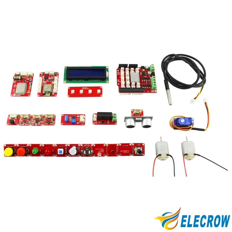 Elecrow Crowtail Deluxe Kit для Arduino Включая 27 шт. Модули DIY Бесплатная Доставка|kit for arduino|kit kitskit