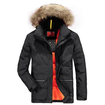 Winter Men's Parka Middle-Long Style Warm Hooded Jacket and coat Casual Clothing Big Fur In Collar Windbreaker
Winter Men's Parka Middle-Long Style Warm Hooded Jacket and coat Casual Clothing Big Fur In Collar Windbreaker