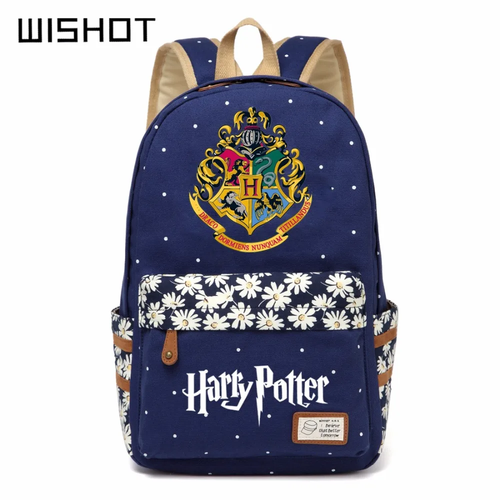 WISHOT Hogwarts Potter Canvas bag Flowers wave point Rucksacks backpack women Student School Bags travel Shoulder Bag bookbag
WISHOT Hogwarts Potter Canvas bag Flowers wave point Rucksacks backpack women Student School Bags travel Shoulder Bag bookbag