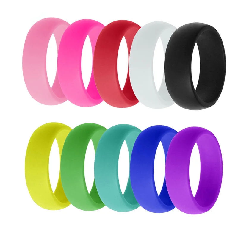 10pcs/lot Rubber Finger Rings Set for Women Engagement Jewelry anillos mujer Crossfit Wedding Bands Silicone Rings Men Gift JZ30
10pcs/lot Rubber Finger Rings Set for Women Engagement Jewelry anillos mujer Crossfit Wedding Bands Silicone Rings Men Gift JZ30
