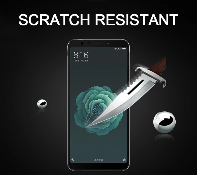 TOMKAS Glass For Xiaomi Mi A2 6X Screen Protector Tempered Easy to install Film For Xiaomi Redmi S2 Mi Mix 2S Tempered Glass