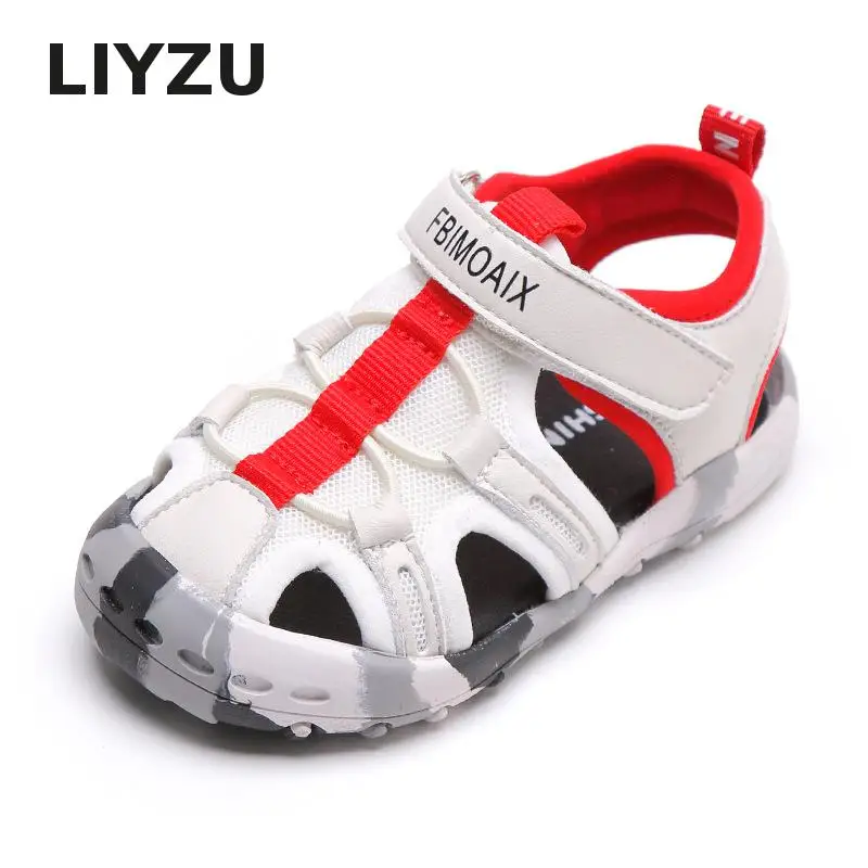 2019 Summer New Kids Fashion Camouflage Students Baotou Simple Flat Sandals Childrens Closed Sandals Boys Sport Soft Beach Shoes
2019 Summer New Kids Fashion Camouflage Students Baotou Simple Flat Sandals Childrens Closed Sandals Boys Sport Soft Beach Shoes
