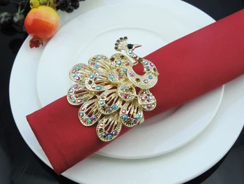 10pc Peacock napkin rings colored diamonds napkin buckle home hotel restaurant model room decorations wedding table decoration
10pc Peacock napkin rings colored diamonds napkin buckle home hotel restaurant model room decorations wedding table decoration
