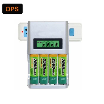 Smart 4 slots LCD display rechargeable battery charger For AA/AAA Ni-Cd Ni MH Rechargeable Batteries free AU EU UK adapter
Smart 4 slots LCD display rechargeable battery charger For AA/AAA Ni-Cd Ni MH Rechargeable Batteries free AU EU UK adapter