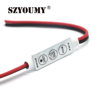 SZYOUMY DC12V 24V 3 Key Dimmer LED Strip RGB Controller Mini LED Single Color Controller for 5050 3528 5730 with tracking number
SZYOUMY DC12V 24V 3 Key Dimmer LED Strip RGB Controller Mini LED Single Color Controller for 5050 3528 5730 with tracking number