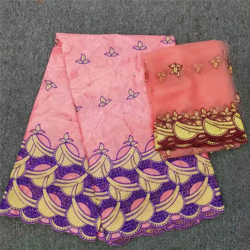 HL!2019 african bazin riche Fabric brode with 2Yds french tulle lace For scarf for Nigerian wedding Dresses lace ! J41289
HL!2019 african bazin riche Fabric brode with 2Yds french tulle lace For scarf for Nigerian wedding Dresses lace ! J41289