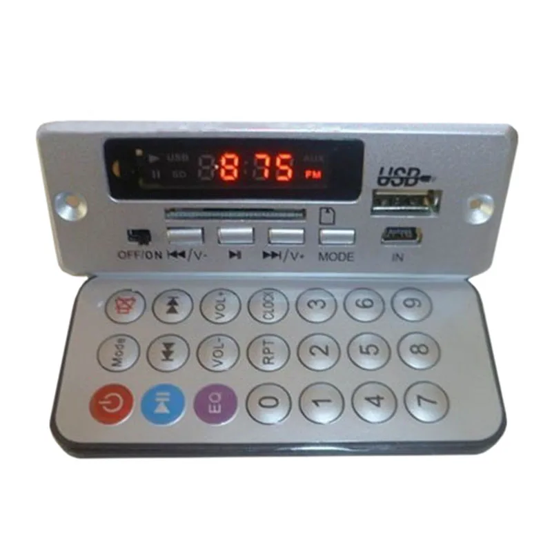 DC 5V Power Amplifier MP3 Decoder Board A plug Wire Hands-free Bluetooth Decoding Board with Romete Control
DC 5V Power Amplifier MP3 Decoder Board A plug Wire Hands-free Bluetooth Decoding Board with Romete Control