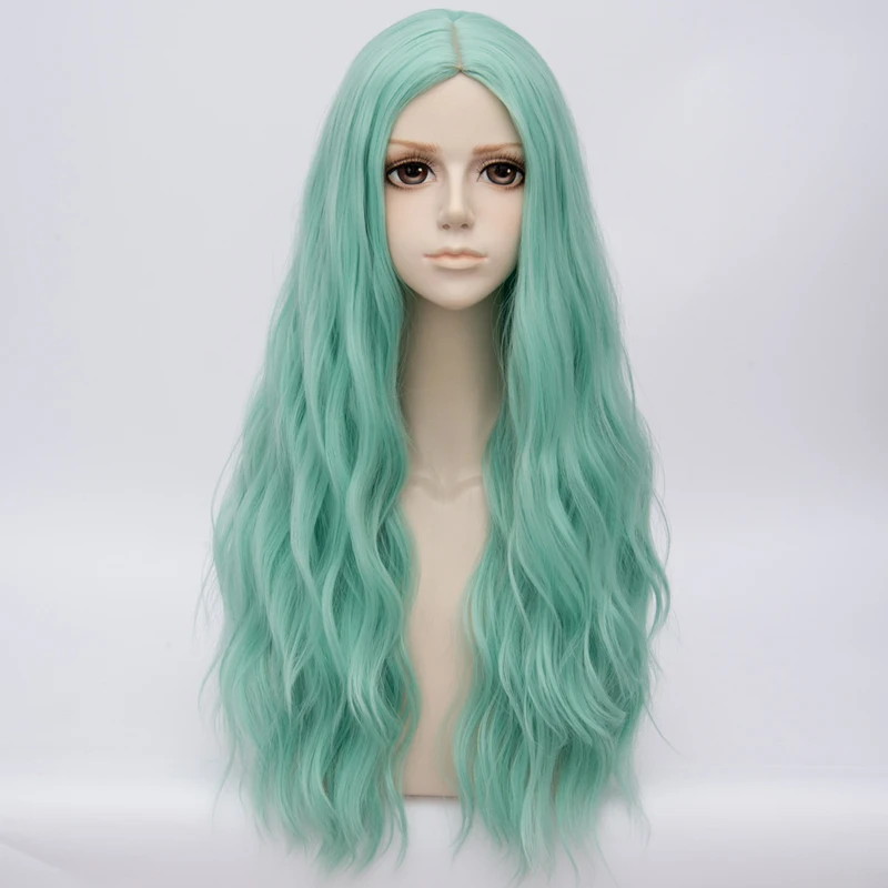 30" Long Curly Green Lolita Party Lady Cosplay Wig Heat Resistant+Wig Cap 
30" Long Curly Green Lolita Party Lady Cosplay Wig Heat Resistant+Wig Cap