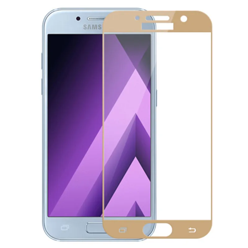 Защитное стекло закаленное для Samsung Galaxy A7 2017 A3 A5 Duos A720 A720F A320F A520F | Мобильные