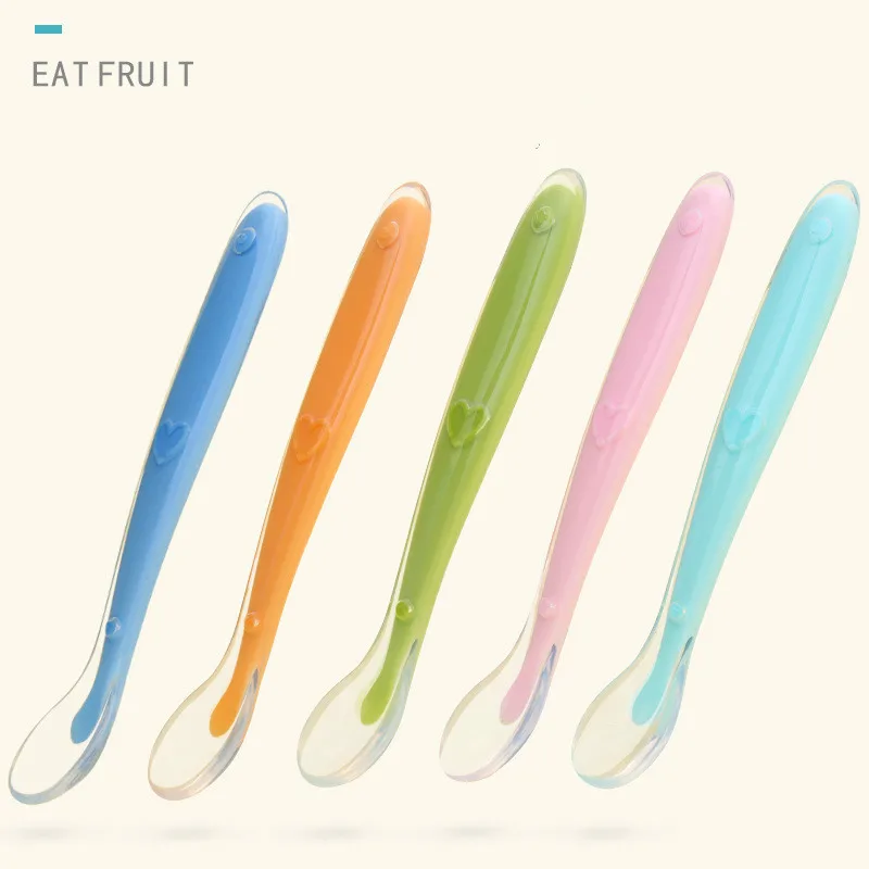 baby spoons feeding dishes Tableware for children flatware cutlery colher spoon silicone tools-for-patchwork lot soup ladle 
baby spoons feeding dishes Tableware for children flatware cutlery colher spoon silicone tools-for-patchwork lot soup ladle