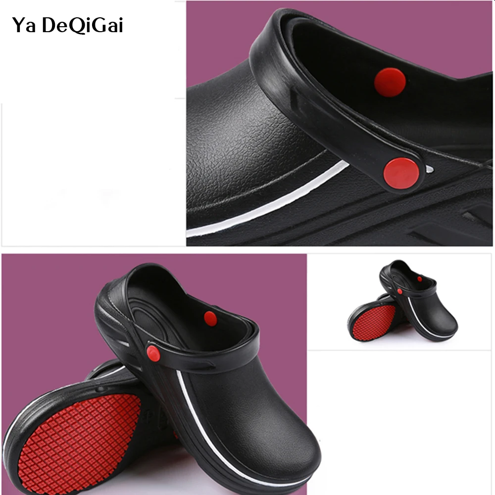 EVA High Quality Non-slip Waterproof Oil-proof Kitchen Work Shoes for Chef Master Cook Hotel Restaurant Slippers Medical shoes
EVA High Quality Non-slip Waterproof Oil-proof Kitchen Work Shoes for Chef Master Cook Hotel Restaurant Slippers Medical shoes