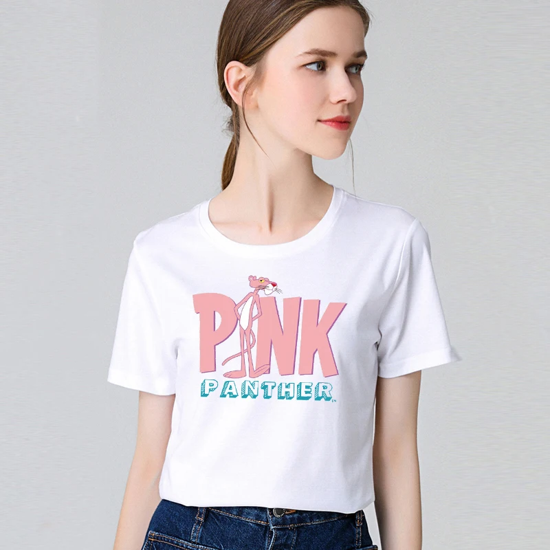 Hot Fashion Women T-Shirt Big Plus Size Tshirt Femme Print Pink Panther T Shirt Top White Female Tops Short Tee Shirt Funny Girl
Hot Fashion Women T-Shirt Big Plus Size Tshirt Femme Print Pink Panther T Shirt Top White Female Tops Short Tee Shirt Funny Girl