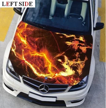 LEFT SIDE Car Stickers and Decals Engine Hood One-Piece Fire Styling Decor Carbon Vinyl Cover Waterproof Car Flame Lightning
LEFT SIDE Car Stickers and Decals Engine Hood One-Piece Fire Styling Decor Carbon Vinyl Cover Waterproof Car Flame Lightning