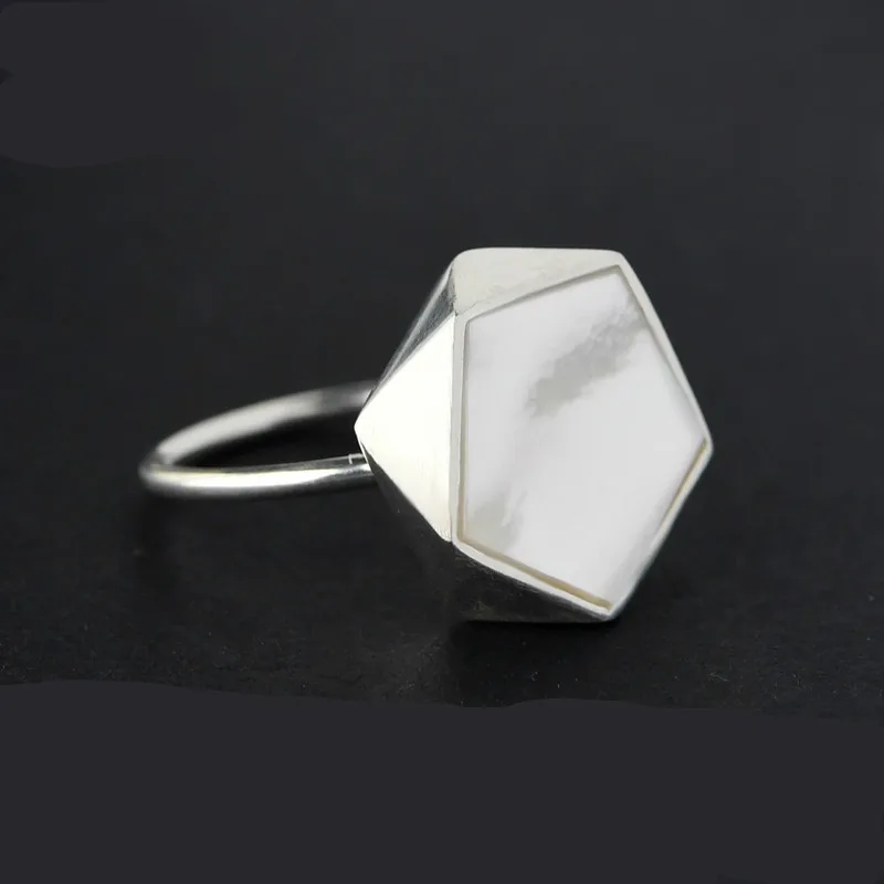 Original Baibei Ring Female Minimalist Geometric Polygon Stereo Simple Silver Open Ring
Original Baibei Ring Female Minimalist Geometric Polygon Stereo Simple Silver Open Ring