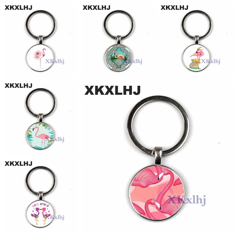 XKXLHJ New Arrived Flamingo Key Ring Art Pictures Glass Cabochon Pendant Keychain Animal Birds Car Bag Key Chain Lovely Jewelry
XKXLHJ New Arrived Flamingo Key Ring Art Pictures Glass Cabochon Pendant Keychain Animal Birds Car Bag Key Chain Lovely Jewelry