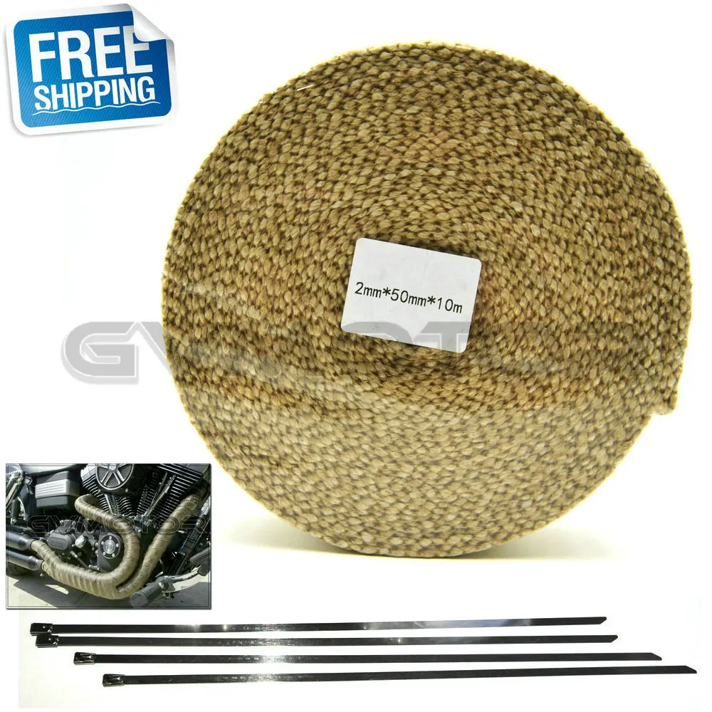 Beige CAR MOTORCYCLE Incombustible Turbo MANIFOLD HEAT EXHAUST THERMAL WRAP TAPE & STAINLESS TIES 2mm*50mm*10m FREE SHIPPING
Beige CAR MOTORCYCLE Incombustible Turbo MANIFOLD HEAT EXHAUST THERMAL WRAP TAPE & STAINLESS TIES 2mm*50mm*10m FREE SHIPPING