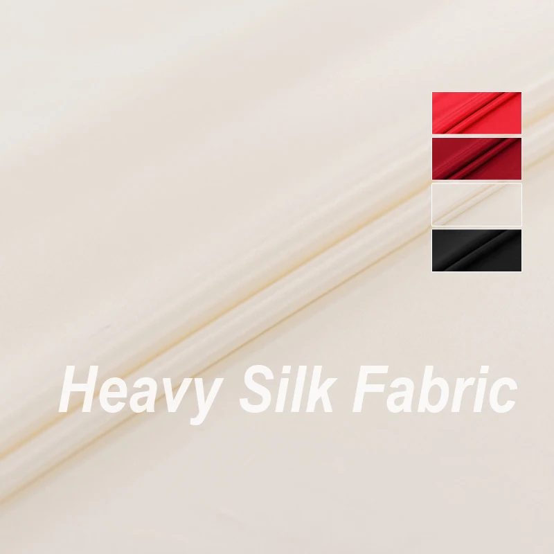 135CM Wide 30MM Solid Color Red White Heavy Silk Fabric for Spring Summer Dress Coat Jacket Pants J101
135CM Wide 30MM Solid Color Red White Heavy Silk Fabric for Spring Summer Dress Coat Jacket Pants J101