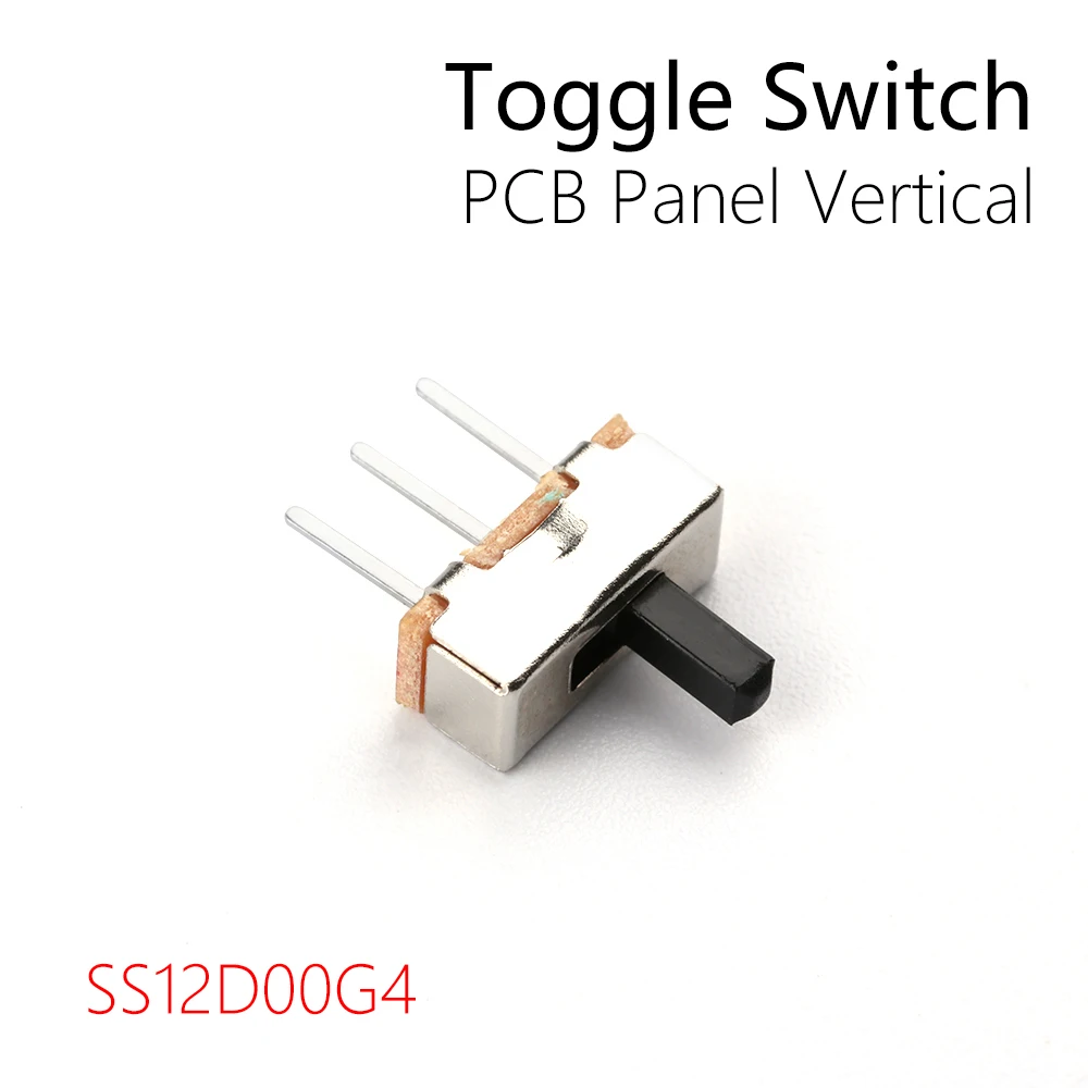 Useful 20pcs SS12D00G4 SPDT 1P2T 2 Position 3 Pin PCB Panel Vertical Slide Micro Switch Toggle Switch Miniature Slide switch
Useful 20pcs SS12D00G4 SPDT 1P2T 2 Position 3 Pin PCB Panel Vertical Slide Micro Switch Toggle Switch Miniature Slide switch