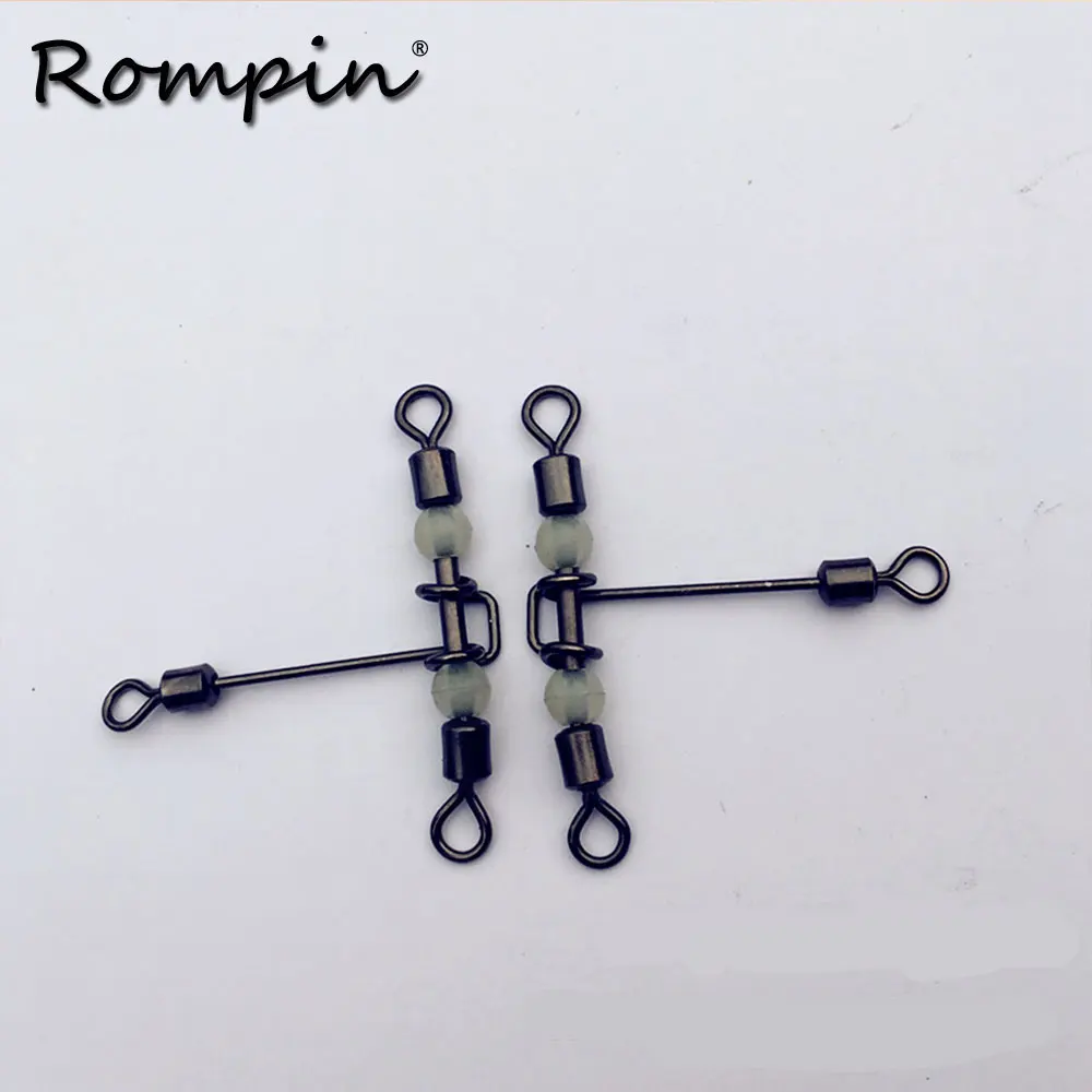 Rompin 5pcs 3 way luminous T-shape cross-line rolling swivel with pearl beads fishing swivels fishhooks fishing connector
Rompin 5pcs 3 way luminous T-shape cross-line rolling swivel with pearl beads fishing swivels fishhooks fishing connector