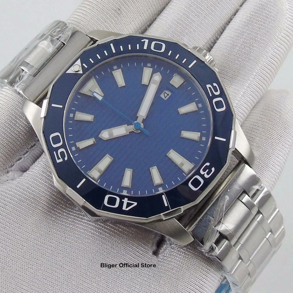 45mm Sterile Dial Men's Watch Auto Date Rotating Bezel Luminou Automatic Movement Stainless Steel Strap
45mm Sterile Dial Men's Watch Auto Date Rotating Bezel Luminou Automatic Movement Stainless Steel Strap