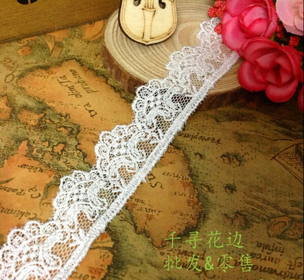 10 yards/lot width 2.5cm 0.98" white mesh rayon embroidery lace trim ribbon fabric for dress /skirt clothes 7125L4K522
10 yards/lot width 2.5cm 0.98" white mesh rayon embroidery lace trim ribbon fabric for dress /skirt clothes 7125L4K522