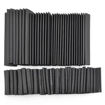 127PCS Black Assorted Heat Shrink Tubing Sleeving 2:1 Insulated Wrap Wire Cable Shrinkable 2-13mm Kit with Polyolefin Tube
127PCS Black Assorted Heat Shrink Tubing Sleeving 2:1 Insulated Wrap Wire Cable Shrinkable 2-13mm Kit with Polyolefin Tube
