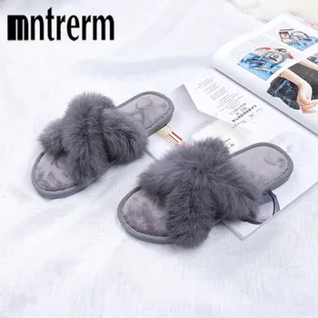 Xiueng Fur Women Slippers Shoes Rabbit Fur Slippers Real Hair Slides Female Furry Indoor Flip Flops Fluffy Plush Shoes House
Xiueng Fur Women Slippers Shoes Rabbit Fur Slippers Real Hair Slides Female Furry Indoor Flip Flops Fluffy Plush Shoes House