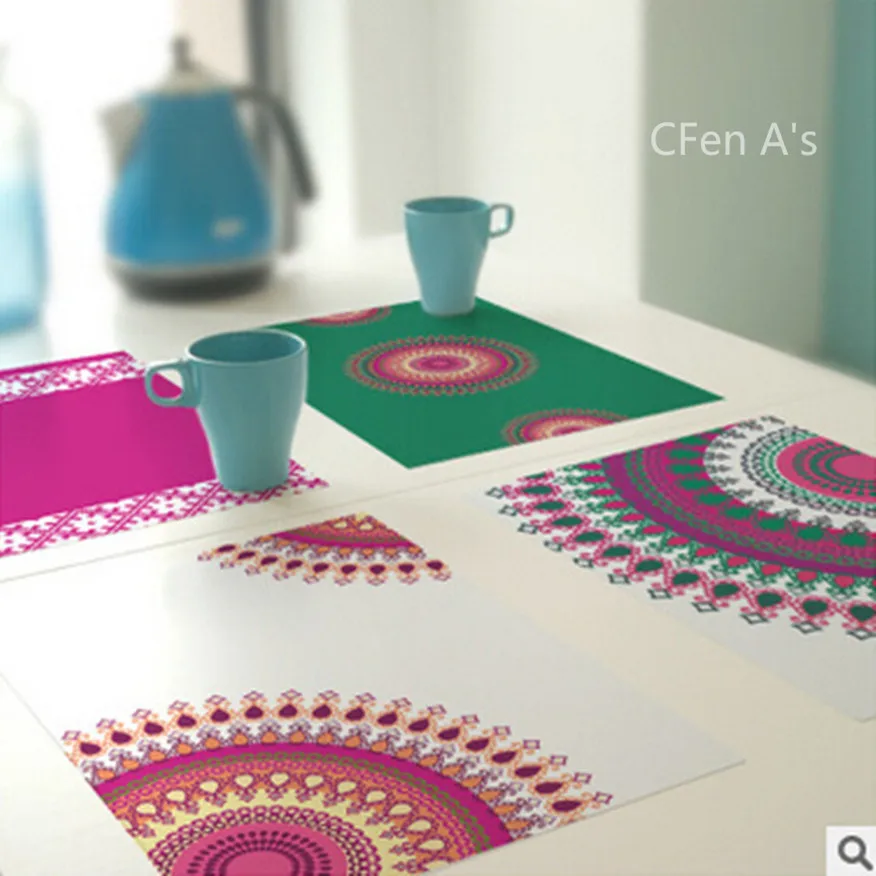 CFen A's PVC Dinner Table Place Mats Waterproof Non-Slip Table Mat Set of 2 Bowl Pad Coasters Tableware Decor
CFen A's PVC Dinner Table Place Mats Waterproof Non-Slip Table Mat Set of 2 Bowl Pad Coasters Tableware Decor