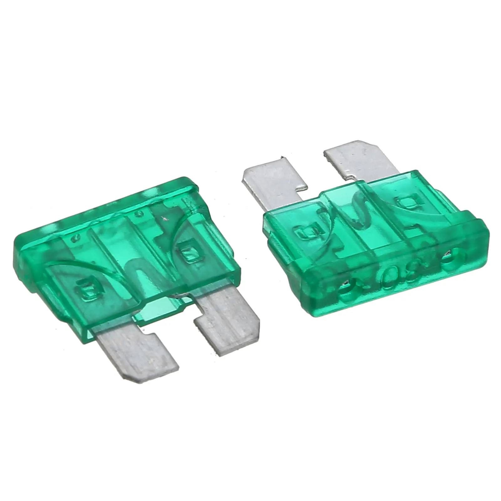 Mayitr Wholesale 10pcs 30A Green Car Fuse Coded Standard ATO ATC Blade Fuse for Auto Truck PC + Zn Alloy Material