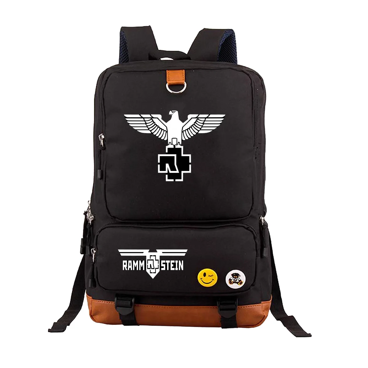 German famous band Rammstein students letters pattern backpack boys girls school bag laptop rucksack
German famous band Rammstein students letters pattern backpack boys girls school bag laptop rucksack