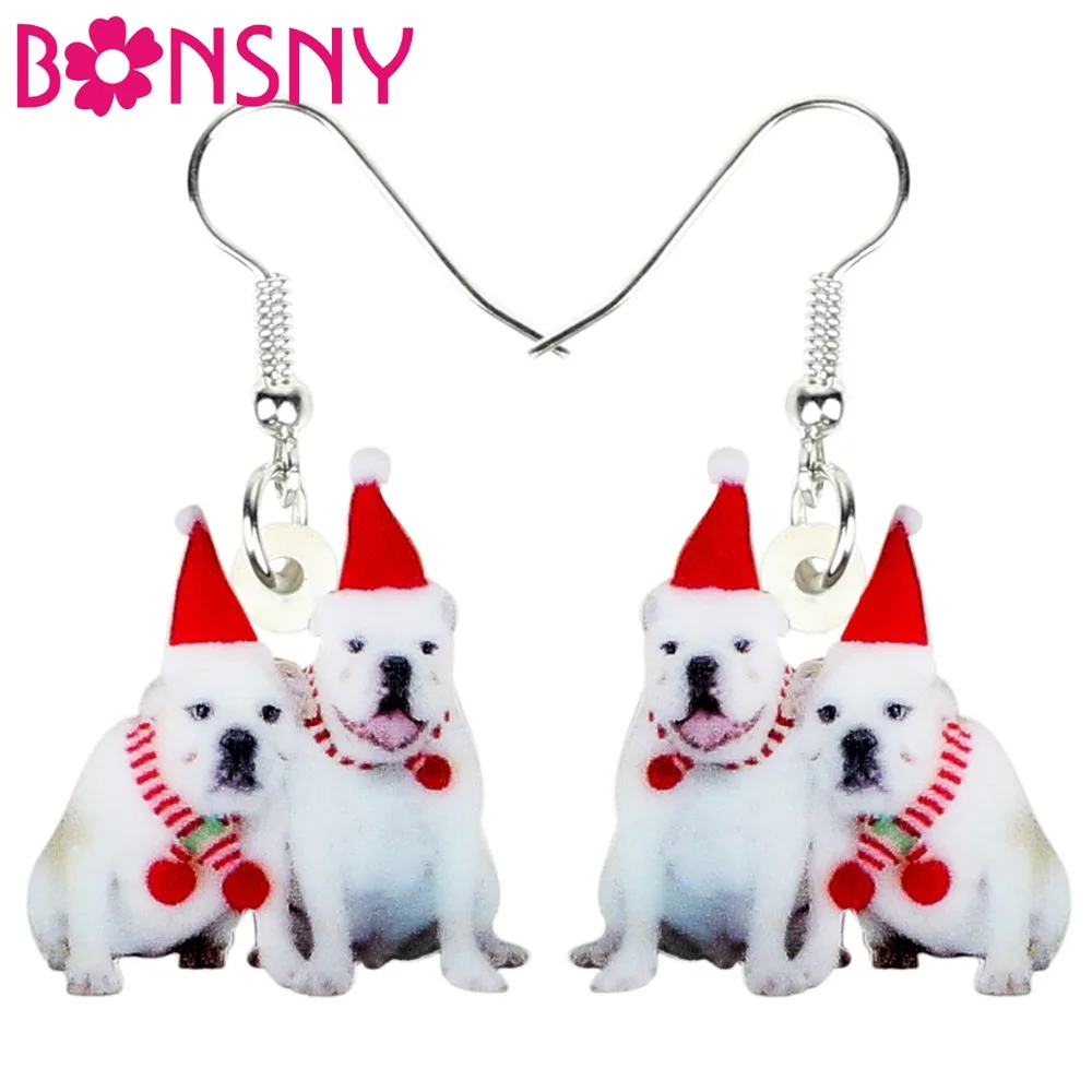 Bonsny Acrylic Christmas Costumes French Bulldog Dog Earrings Drop Dangle Decoration Jewelry For Women Girls Pet Lover Accessory
Bonsny Acrylic Christmas Costumes French Bulldog Dog Earrings Drop Dangle Decoration Jewelry For Women Girls Pet Lover Accessory