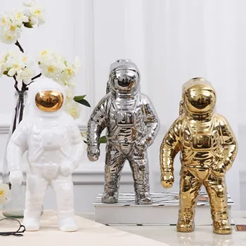 Space Man Sculpture Astronaut Fashion Creative Vase Rocket Plane Ornament Model Ceramic Cosmonaut Statue Shuttle L3245
Space Man Sculpture Astronaut Fashion Creative Vase Rocket Plane Ornament Model Ceramic Cosmonaut Statue Shuttle L3245