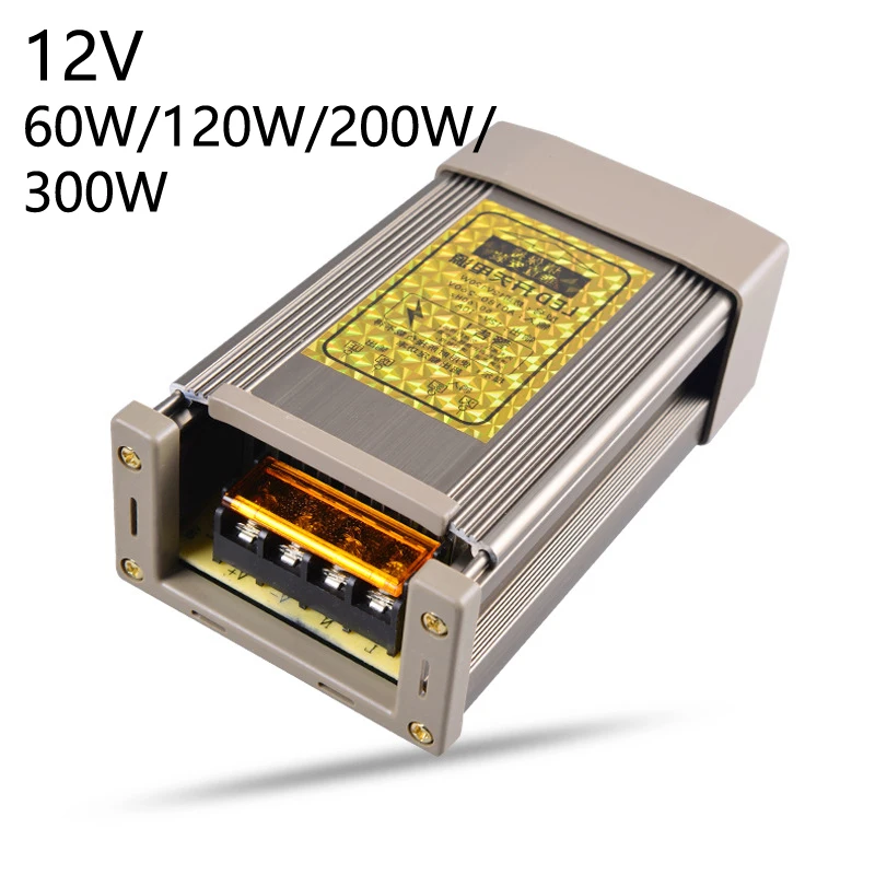 DC 12V LED Power Supply Source Transformer Strip Light Adapter Switch Converter 15W 25W 60W 100W 120W 200W 300W 400W Waterproof
DC 12V LED Power Supply Source Transformer Strip Light Adapter Switch Converter 15W 25W 60W 100W 120W 200W 300W 400W Waterproof