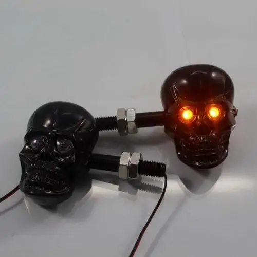 BEESCLOVER 2Pcs Chrome LED Skull Turn Signal Light Indicator for Motorcycles Street Dirt Bike Turn Signal Indicator general r30
BEESCLOVER 2Pcs Chrome LED Skull Turn Signal Light Indicator for Motorcycles Street Dirt Bike Turn Signal Indicator general r30
