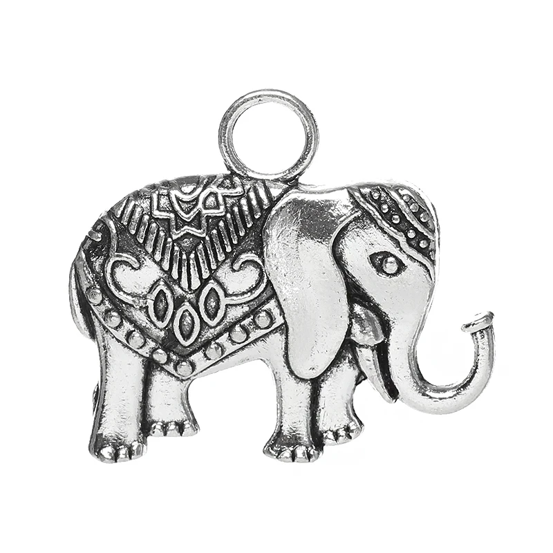 Zinc metal alloy Charm Pendants Elephant Antique Silver Pattern Pattern 3.2cm(1 2/8") x 28mm(1 1/8"), 1 Pc new
Zinc metal alloy Charm Pendants Elephant Antique Silver Pattern Pattern 3.2cm(1 2/8") x 28mm(1 1/8"), 1 Pc new